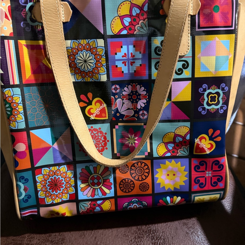 Consuela Multicolor Geometric Tote - Allie tile